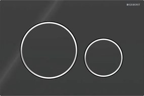 Geberit 115.882.KM.1 - Przycisk spłukujący Sigma20 24,6x16,4 cm czarny