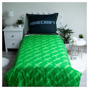 Bawełniana dziecięca pościel jednoosobowa 140x200 cm Minecraft Survival Mode – Jerry Fabrics