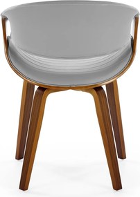 Orzechowe krzesło z giętej sklejki K544 Halmar