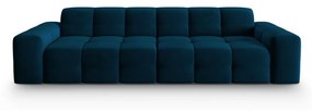 Ciemnoniebieska aksamitna sofa 255 cm Kendal – Micadoni Home