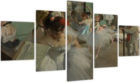 Obraz - Edgar Degas, The Dance Class, reprodukcje (125x70 cm)