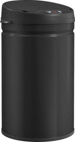 HOMCOM 30 Litrowy Kosz na Śmieci z Czujnikiem i Funkcją Soft-Close, Bezdotykowy Kosz na Odpady ze Stali Nierdzewnej do Higienicznych Kuchni