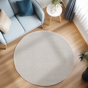 Dywan uniwersalny Loom kremowy 120 cm x 120 cm koło
