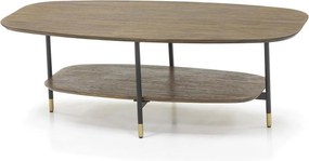 Stolik kawowy 120x40x60 cm jasnobrązowy labirynt