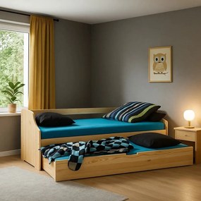 Łóżko drewniane Felix z dolnym spaniem