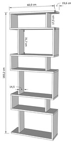 Biblioteczka Bates White Oak