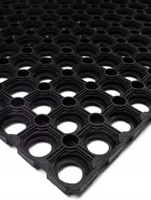 Wycieraczka 80x120cm Gumowa Plaster Miodu Wytrzymała Antypoślizgowa Ażurowa