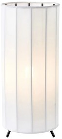 Czarno-biała lampa stołowa z tekstylnym kloszem (wysokość 31,5 cm) Hikari – Markslöjd