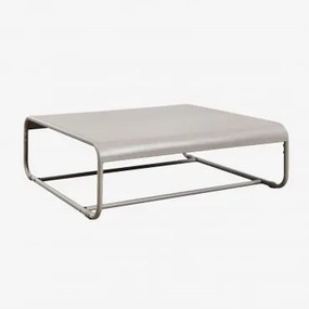 Prostokątny Stolik Kawowy Ogrodowy 105x100 Cm Ze Stali Oporto Moka Brown - Sklum