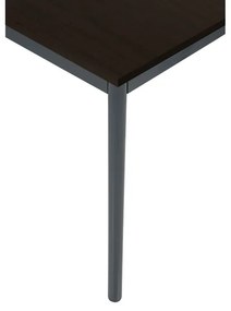 Stół jadalniany, 80x80 cm, ciemnoszara podstawa, wenge