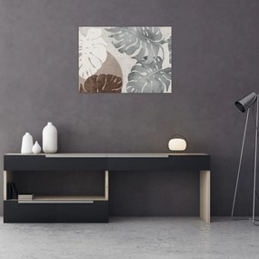 Obraz - Wzór z liśćmi (70x50 cm)