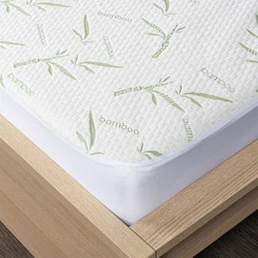 4Home Bamboo Ochraniacz na materac z lamówką, 90 x 200 cm + 30 cm, 90 x 200 cm