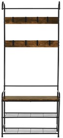 Stojak na buty Kelam, 79 x 32 x 185 cm
