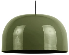 Zielona lampa wisząca z metalowym kloszem ø 40 cm Dome – Leitmotiv