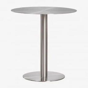 Okrągły Stół Ogrodowy Ze Stali Nierdzewnej Xiren Ø70 Cm - Sklum