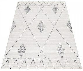 Dywan poliestrowy Berber ornament kremowy 80 cm x 150 cm