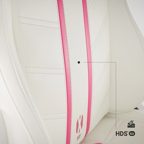 Fotel gamingowy Diablo X-Ray 2.0 Normal Size, biało-różowy