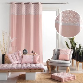 Jasnoróżowa bawełniana zasłona 140x240 cm Artchic – douceur d'intérieur