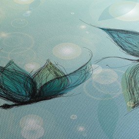 Obraz - Niebieskie motyle (70x50 cm)