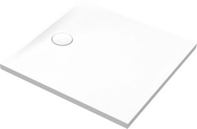 Brodzik z konglomeratu kwadratowy beżowy matowy/błyszczący RONA  | Różne rozmiary | Różne kolory : Kolor - Biały matowy , Rozmiar - 90x90 cm