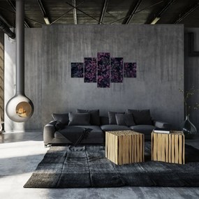 Obraz ciemnoczerwonych liści (125x70 cm)