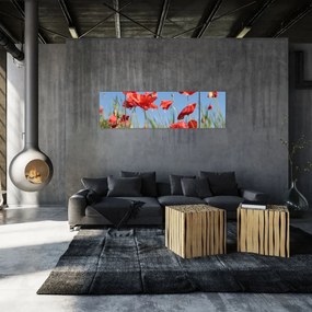 Obraz - Maki (170x50 cm)