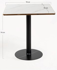 Stó Firro Kwadratowy 70cm Czarny