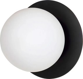 Czarny okrągły kinkiet kulka - 3X D009 P6-T39