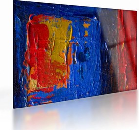 Obraz na szkle - malarskie kolory (70x50 cm)