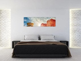 Obraz wskaźnika z napisem (170x50 cm)
