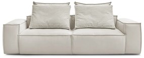 Beżowa sofa z imitacji skóry 260 cm Boheme – Bobochic Paris