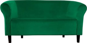 Sofa Milo tkanina Welur wygodna sofa tapicerowana do salonu i poczekalni : Kolor nogi - Venge, Kolor tkaniny - VELVET - MG25, Typ tkaniny - Velvet, Wysokość nogi - 15 cm