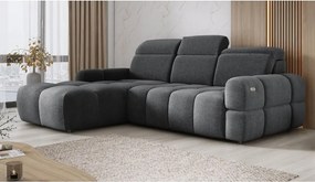 Narożnik MATEO S Wolnostojący Lewostronny Tkanina Memphis 19 kolor Szary WERSAL