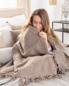 Pled Boucle 140x200cm natural