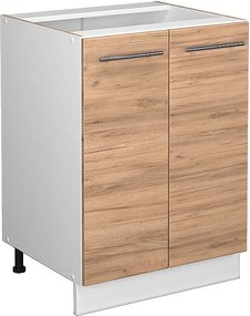 Szafki kuchenne złoty dąb energetyczny 60x51.6x82 fame-line