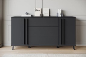 MINIO go for it, Komoda HURON 150 cm czarny