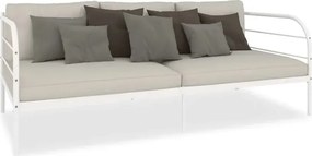 Białe metalowe łózko pojedyncze 90x200 cm B9-Z35