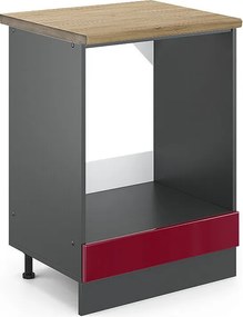 Szafka kuchenna czerwony połysk 60x60x81.6 r-line