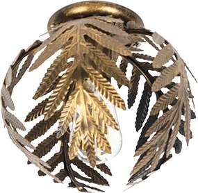 W stylu vintage lampa sufitowa złota 24 cm - Botanica