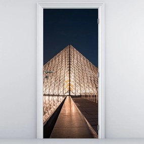 Fototapeta na drzwi - Luwr nocą (95x205cm)