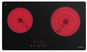 Klarstein CeramEase 60cm Płyta szklano-ceramiczna 2 Strefy gotowania Czarny