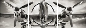 Obraz - Warbird (z zegarem) (90x30 cm)