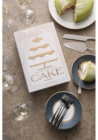 Widelczyki deserowe w biało-srebrnym kolorze ze stali nierdzewnej zestaw The Essentials Cake Tools – Printworks