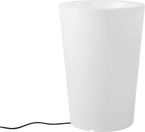 Lampa podłogowa ogrodowa biała 60 cm doniczka IP44 - Verano