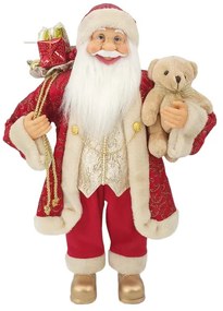 Figurka świąteczna Mikołaj Czerwono-złoty 60cm