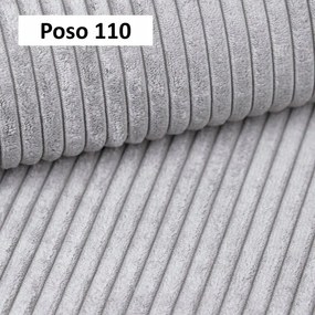 Narożnik wolnostojący CARL Prawy w tkaninie POSO 110