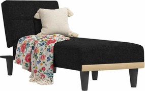 Czarny rozkładany fotel typu szezlong E8-F54