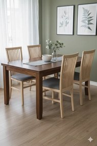 Klasyczne krzesło z welurowym siedziskiem dąb artisan + grafit C0-H55