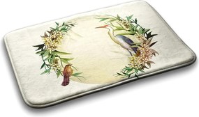 Dywanik łazienkowy antypoślizgowy Dywanik łazienkowy antypoślizgowy Kompozycja Kwiaty Ptaki