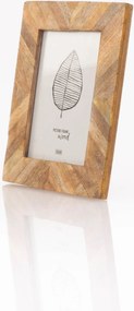 Ramka na zdjęcia z drewna mango PATCHWORK, 19 x 24 cm